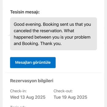 Bilgilendirme Yapılmadan Rezervasyonum İptal Edildi, Haksız Ücret Kesildi