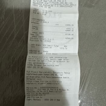 FLO Mağazasında Değişim Sonrası Yüksek Fiyatla Mağdur Edildim