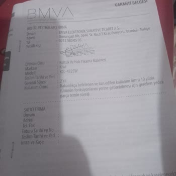 Kısa Sürede Kırılan Hortumun Garanti Kapsamında Değiştirilmesini Talep Ediyorum