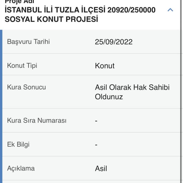 TOKİ Tuzla Projesinde Yanlış Kura Sonucu Ve Müşteri Hizmetlerinden Yanıtsızlık