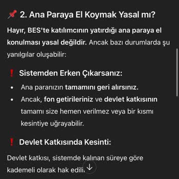 BES Sözleşmesinden Ayrılmak İstediğimde Ana Paramın İade Edilmemesi Ve Bilgilendirme Eksikliği