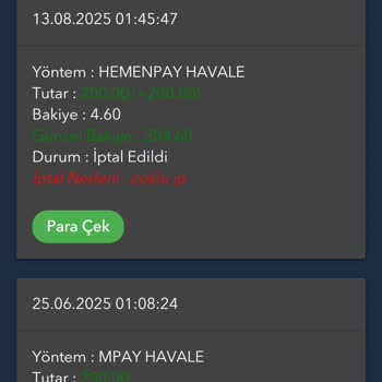 Sebepsiz Bakiye Silinmesi Ve Para İadesi Talebi