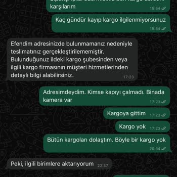 Siparişim Kayıp, Ücret İadesi İstiyorum