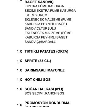 Markantalya Arby's Şubesinde Sürekli Eksik Ve Yanlış Sipariş Teslimatı