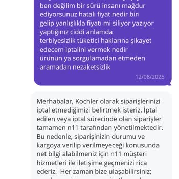Siparişim Gerekçesiz İptal Edildi Ürünüm Gönderilmiyor