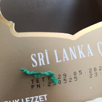 Çay Paketinde Plastik Parça Buldum Güvenim Sarsıldı