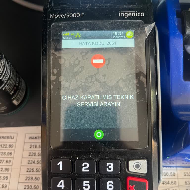 Ödeal Pos Cihazı Kurulum Sorunu Nedeniyle Satış Yapamıyoruz