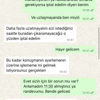 Randevu Saatimin Keyfi Değiştirilmesi Ve İlgisiz Yaklaşım