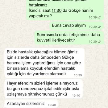 Randevu Saatimin Keyfi Değiştirilmesi Ve İlgisiz Yaklaşım