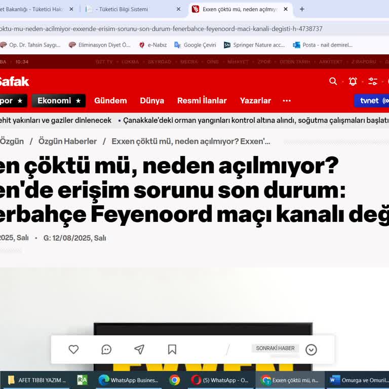 Maç Günü Exxen Çöktü, Yayına Erişemedim Ve Ücret İadesi Talep Ediyorum
