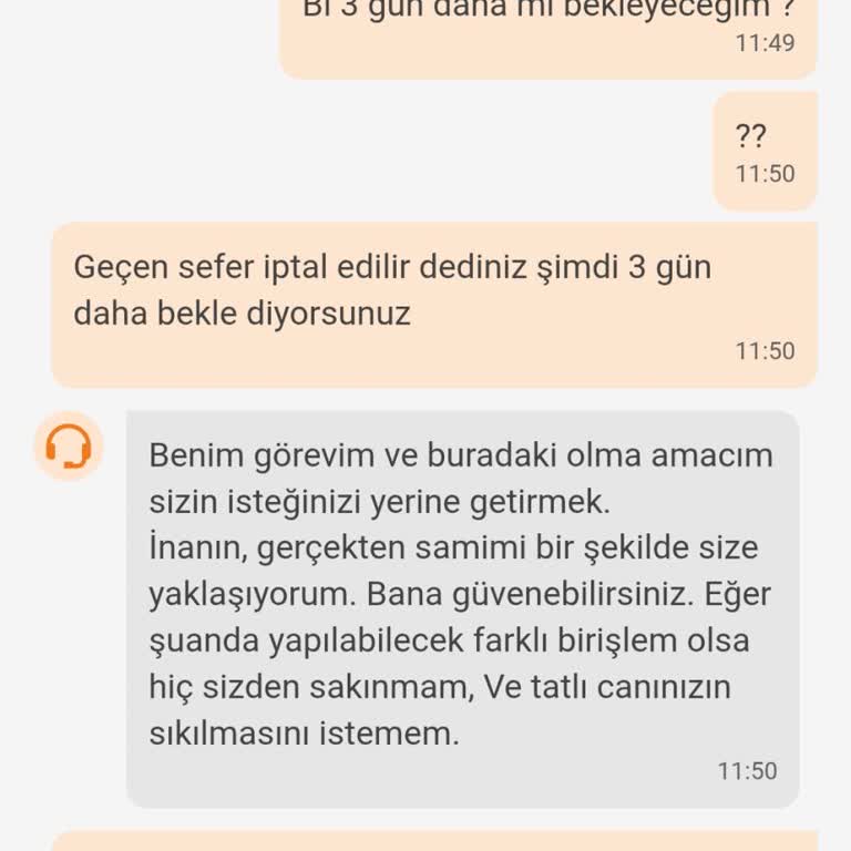 Siparişim Teslim Edilmiyor, İptal Ve Ücret İadesi Yapılmıyor