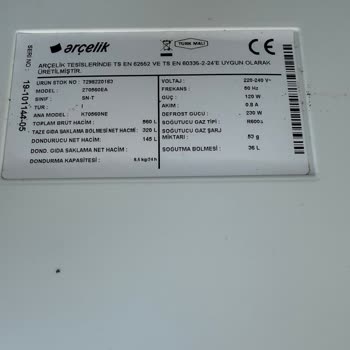 Teknik Servis Sonrası Buzdolabı Motoru Yandı, Ücretsiz Değişim Talebi