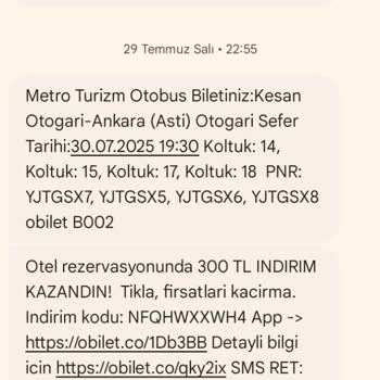 Bilet İptali Sonrası Ücret İadem Yapılmadı, Mağduriyetim Devam Ediyor