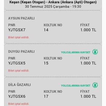 Bilet İptali Sonrası Ücret İadem Yapılmadı, Mağduriyetim Devam Ediyor