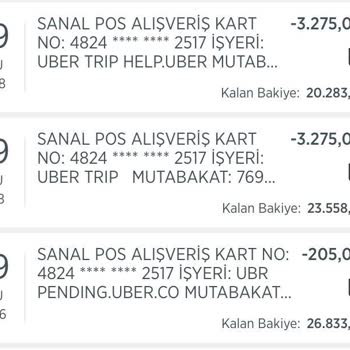 Uber Taksi Yolculuğunda Hatalı Ücret Çekimi Ve İade Sorunu