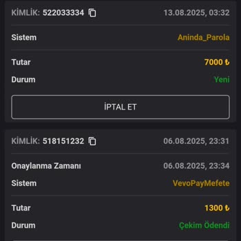 7.000 TL Çekim Talebim Sonrası Bakiyem Sıfırlandı, Destek Alamadım