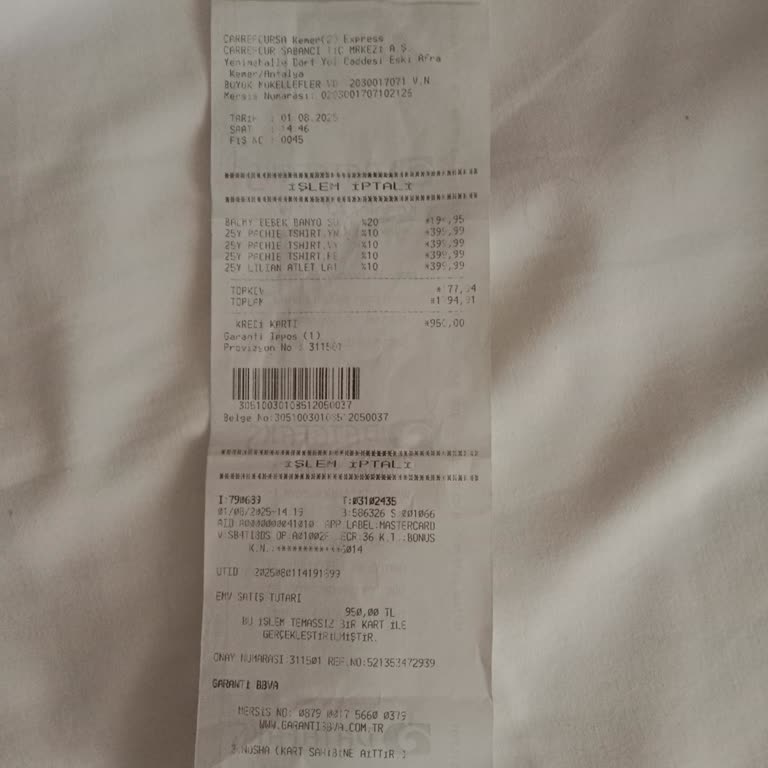 Carrefour SA'da Kartla Yapılan Alışverişte İade Sorunu Ve Çözümde Mağduriyet