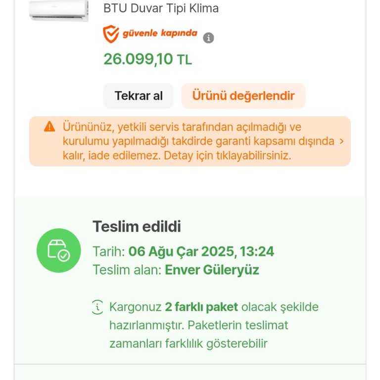 Bosch Klima Kurulumunda Yetkili Servis Gecikmesi Ve Mağduriyet