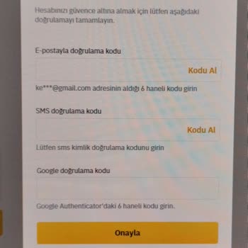 Binance TR Hesabımda Google Authenticator Doğrulama Sorunu Nedeniyle Para Çekemiyorum