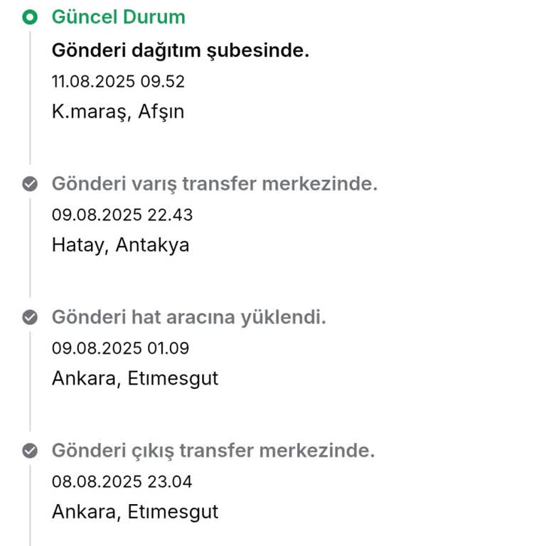 Teslimatı Yapılmayan Sipariş İçin Acil Çözüm Bekliyorum