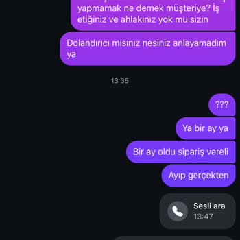 Siparişim Teslim Edilmedi İletişim Yok Mağduriyet Yaşıyorum