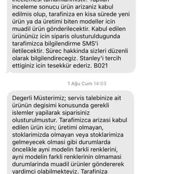 Garanti Kapsamında Termos Değişimi Gecikti, İletişim Sağlanamıyor