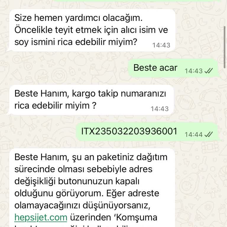 Hepsijet Kargom Teslim Edilmiyor, Müşteri Hizmetleri Yardımcı Olmuyor