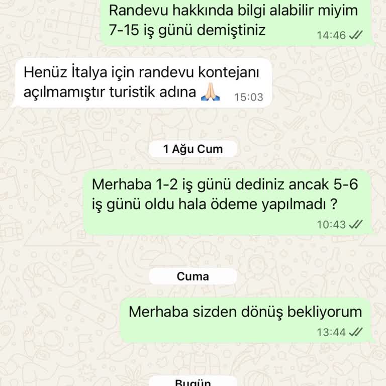 İade Yapılmayan Ücret Ve İletişimsizlik Nedeniyle Mağduriyet