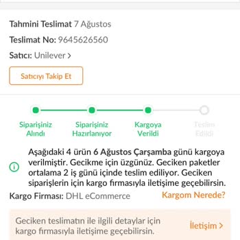 Siparişim Bir Haftadır Teslim Edilmedi, Mağduriyetim Giderilmiyor