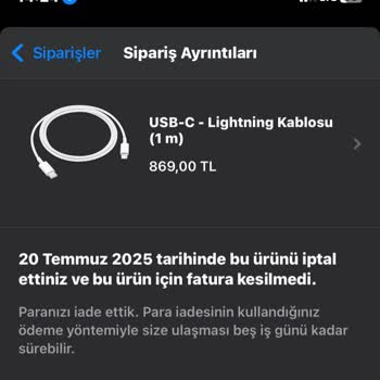Apple Online Store Ücret İadem Yapılmadı Mağdur Edildim
