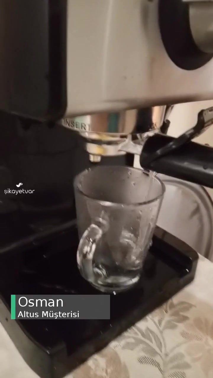 Yeni Altus Al 4933 Es Model Espresso Makinesi Sızdırma Problemi videonun kapak resmi