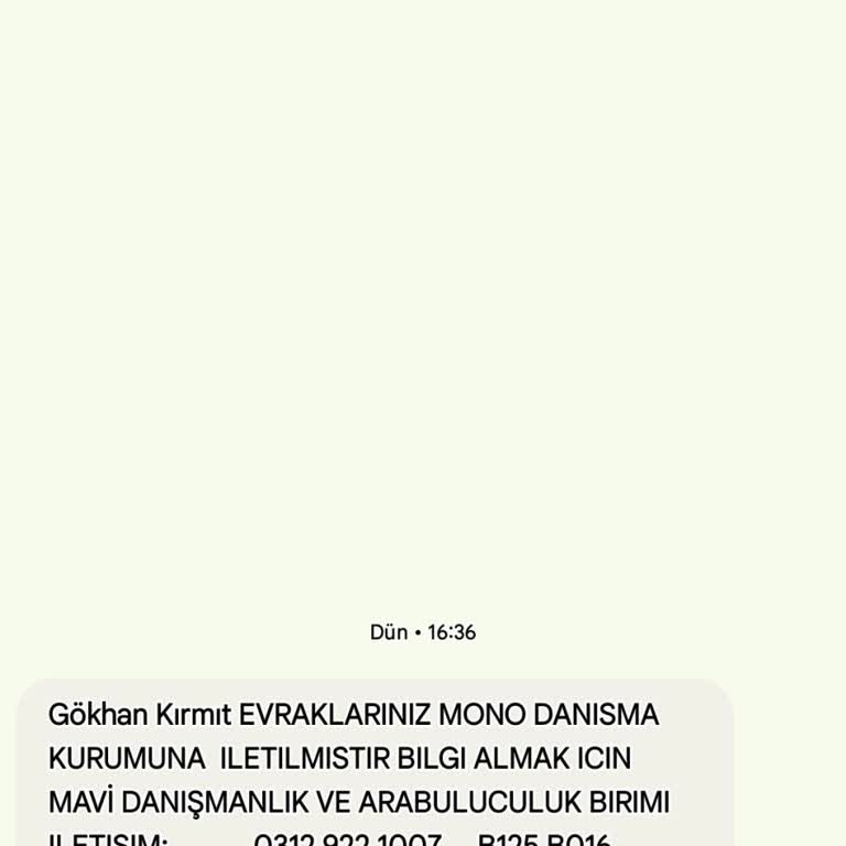 Asılsız Uzlaşma Ve Arabuluculuk Mesajı Nedeniyle Rahatsızlık Ve Bilgi Güvenliği Endişesi