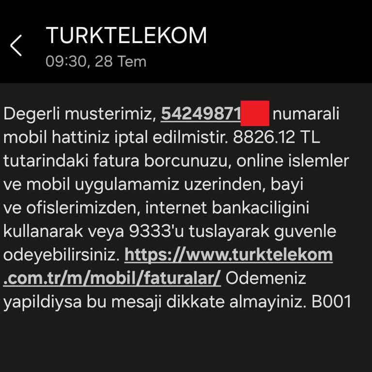 Türk Telekom Cayma Bedelinde Haksız Ve Yüksek Ücretlendirme Mağduriyeti