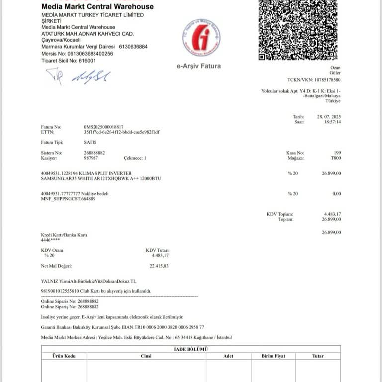 Satın Aldığım Samsung Klimanın Montajı 20 Gündür Yapılmıyor, Mağdurum