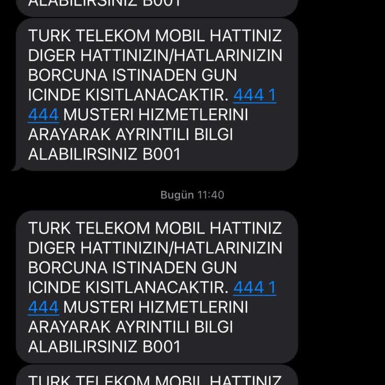 Türk Telekom'dan Hatalı Borç Mesajları Ve Çözüm Eksikliği