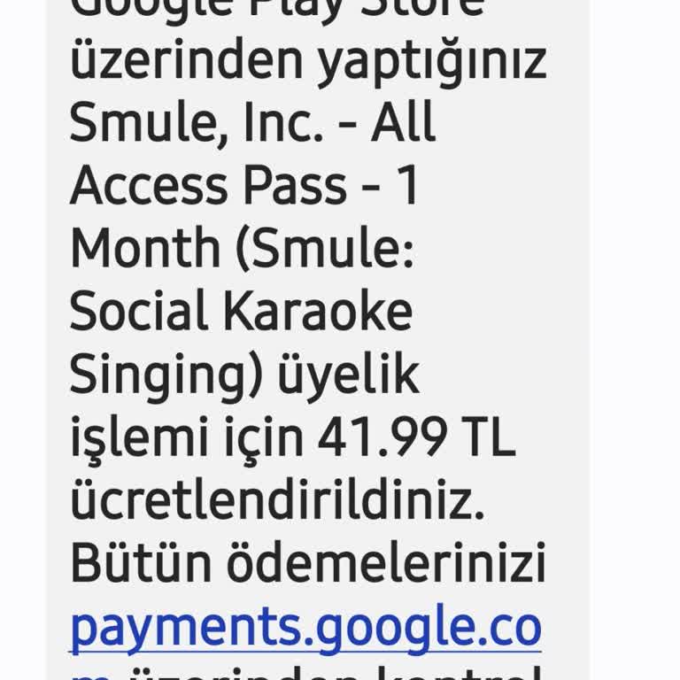 Unutulan Smule Üyeliği Yüzünden İptal Edilemeyen Aylık Ödeme Sorunu