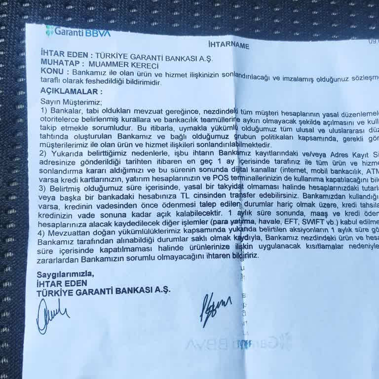 Hesaplarım Gerekçesiz Kapatıldı, Bilgilendirme Yapılmıyor