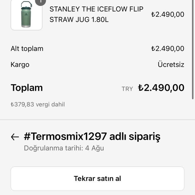 Termosmix Sipariş Gönderilmedi, İletişim Sağlanamadı Ve Ücret İadesi Talebi