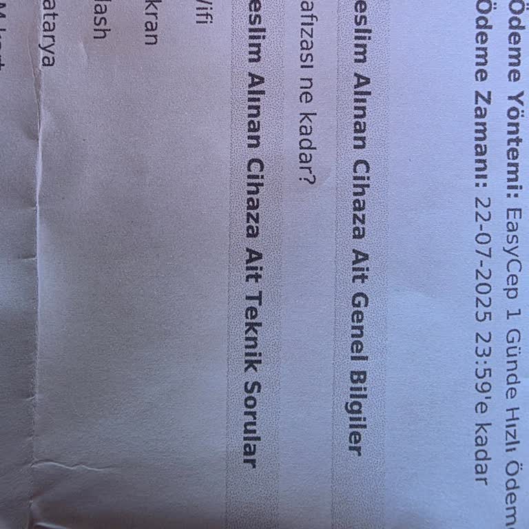 Telefon Satışı Sonrası Ödeme Sorunu Ve Müşteri Hizmetleri Desteği Eksikliği