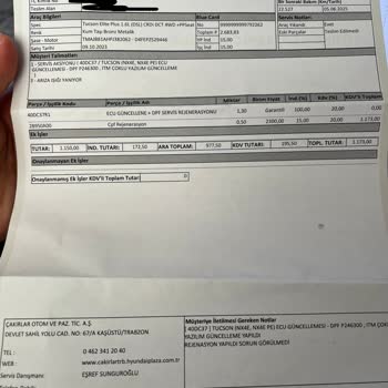 Hyundai Tucson'da Kronik Partikül Filtresi Sorunu Ve Yetersiz Garanti Hizmeti