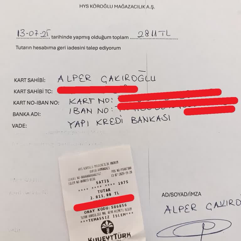 İade Edilen Matkabın Ücreti 3 Haftadır Hesabıma Yatırılmadı