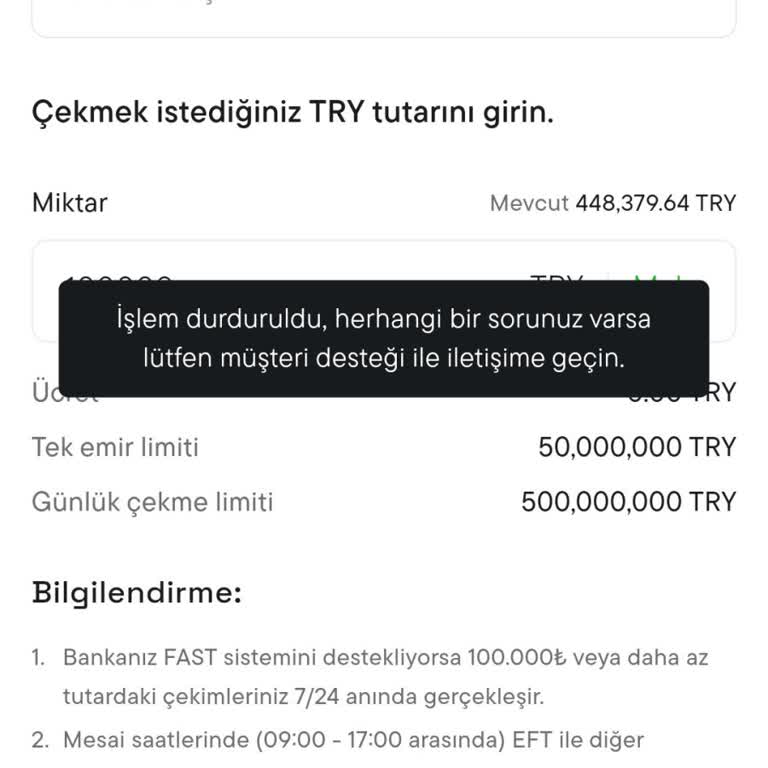 Cointr Para Çekme İşlemim Durduruldu, Muhatap Bulamıyorum