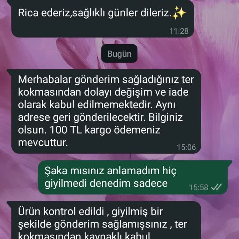 Denediğim Elbisenin Değişimi Reddedildi, Haksız Kargo Ücreti Yansıtıldı