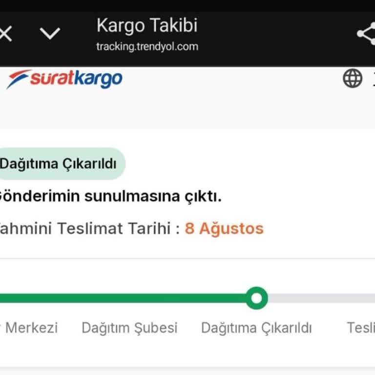 Sürat Kargo Teslimat Gecikmesi Ve Bilgi Eksikliği Nedeniyle Mağduriyet