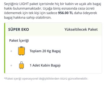 Kampanyalı Uçuşta İndirim Ve Ek Bagaj Hakkı Mağduriyeti