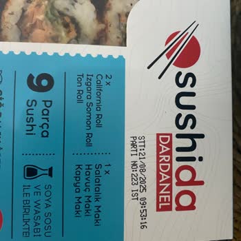 Dardanel Sushi Siparişimde Yine Soya Sosu Eksik Geldi