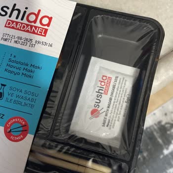 Dardanel Sushi Siparişimde Yine Soya Sosu Eksik Geldi
