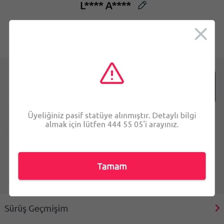 Hesabım Pasif Statüye Alındı, Araç Kiralayamıyorum Ve Mağdur Oldum