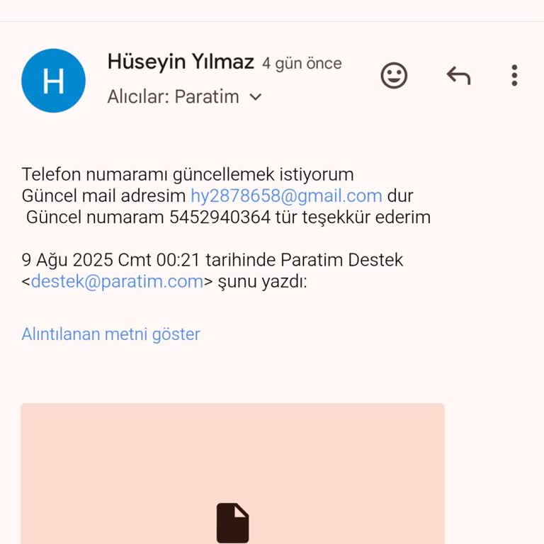Paratim Uygulamasında Hesap Erişimi Sorunu Ve Destek Ekibinden Yanıtsız Kalma