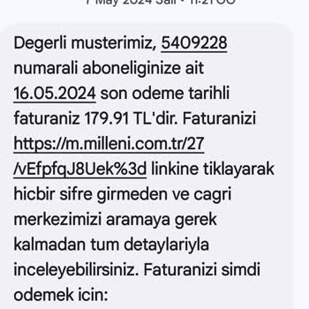Millenicom'da Fatura Tutarı Ve Hız Bilgisi Farklılığı Mağduriyeti